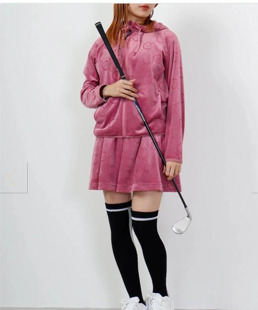 CECIL McBEE green 高尔夫女士 丝绒缎面短裙 松紧腰半身裙 垂坠感 商品图13