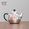 臻宝堂银壶999纯银泡茶壶足银茶具纯手工珐琅匏尊福禄寿高端茶器珐琅匏尊福禄寿150ml 商品缩略图0