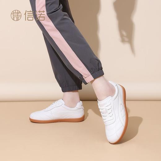 信诺真皮软底正宗太极鞋2025新款平底练功表演武术运动鞋轻便单鞋5C1655-9 商品图6