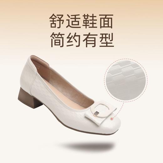信诺舒适单鞋女2025新款女鞋真皮软底中年女士皮鞋通勤气质妈妈鞋5C5009-26 商品图1