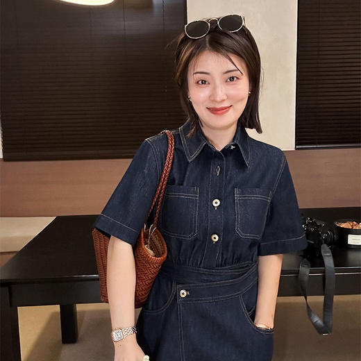 【现货】良木礼通勤牛仔连衣裙 商品图3