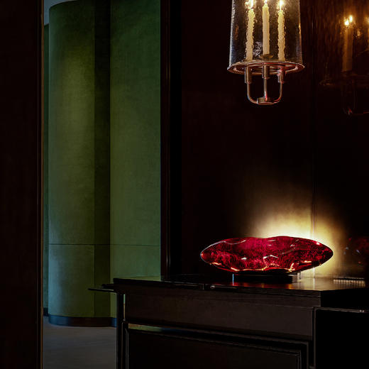 摩根梦幻橄榄系列聚光台灯古法琉璃亮橙红色 商品图9