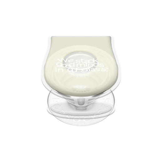 【上菜了! À Table!】摇摇气泡酒 PopSockets x gula 联名系列 POPGRIP泡泡骚手机粘贴式气囊支架 Tidepool流沙系列 白色 食物 字母 商品图0