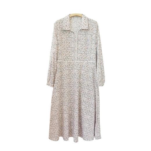 VIVIAN LIU薇薇安刘D2444101夏女装新款翻领碎花收腰连衣裙 商品图4