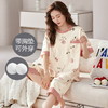 【免穿文胸】2025新款短袖七分裤睡衣套装 100%纯棉薄款春夏家居服休闲舒适可外穿 商品缩略图7