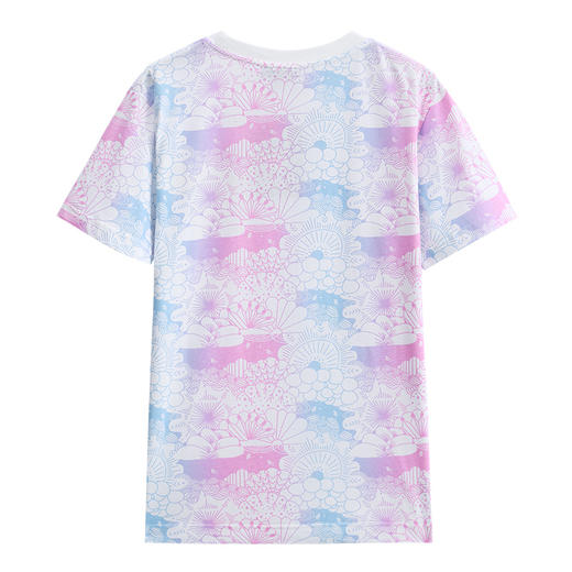 ONIARAI/鬼洗25春夏新品鱼姬夏色万华镜满版短袖T恤女 J850204 商品图4