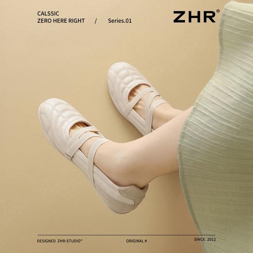 ZHR银色多巴胺单鞋2025新款工作外穿浅口软底法式平底玛丽芭蕾 商品图5