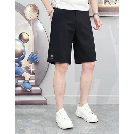 短裤男夏季五分裤子百搭休闲裤日系简约工装直筒橡筋中裤   YMXZ-901/D01* 商品图1