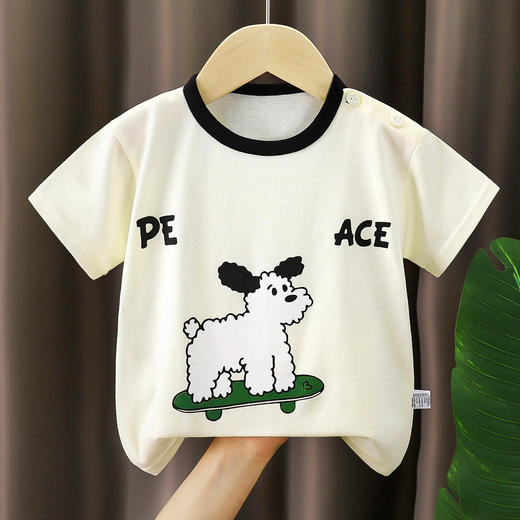 【捡漏 4件/49.9 A类儿童纯棉短袖】纯棉透气面料,不闷汗不粘身 给宝宝柔软清爽体感 选4件加入购物车自动减，拍1件不发 商品图7