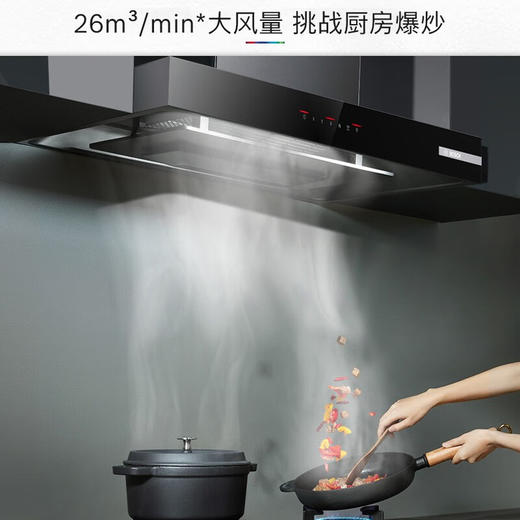 博世（BOSCH）【5D飓风】净吸26立方欧式抽油烟机家用大吸力顶吸式油烟机 DWF97CA20W 欧式 商品图3
