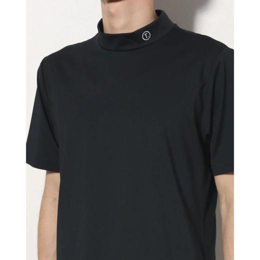 TIGORA 男士高尔夫 吸水速干光滑面料小高领短袖T恤 商品图10