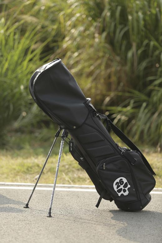 高尔夫球包支架男士GOIF骷髅头PU单肩高尔夫球脚架球车包 商品图0