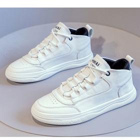 雀说 真皮软底小白鞋子女运动鞋2021-57