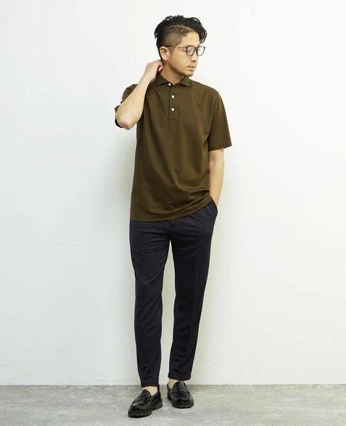 MEN'S MELROSE 男士 冰感网格里衬速干Polo衫短袖接触冷感恤 商品图3