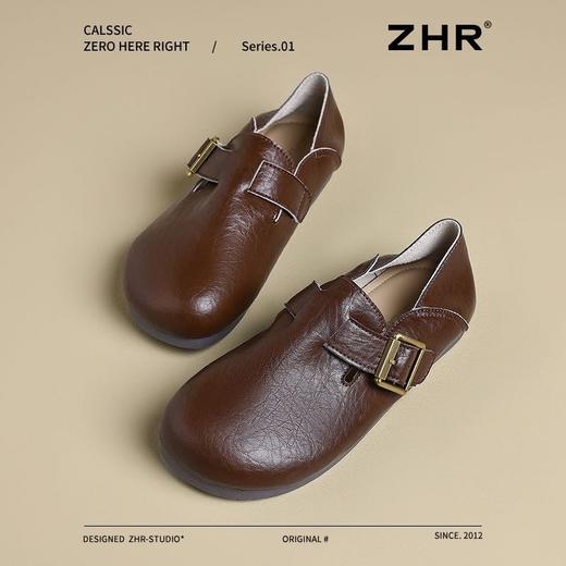 ZHR则则真皮勃肯鞋女2025春季一鞋两穿休闲女鞋超软轻便包头拖鞋 商品图9