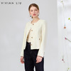 VIVIAN LIU薇薇安刘V2513103梅春女装新款时尚圆领单排扣短款外套 商品缩略图0