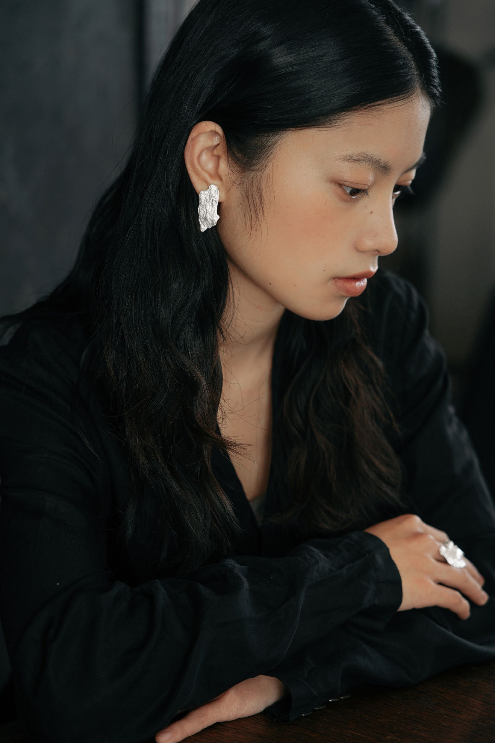 Aokinside 岩片耳环（一对）