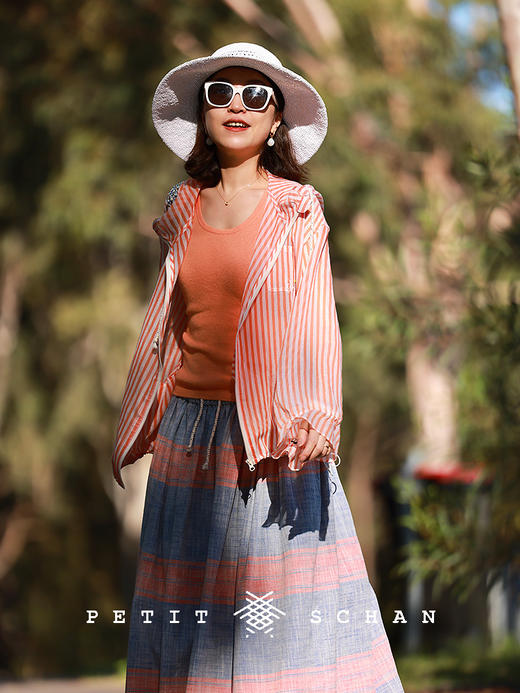 PETIT SCHAN小闪 CLO#790 Little Sunshine 小阳光 苎麻棉圆领针织背心 商品图4