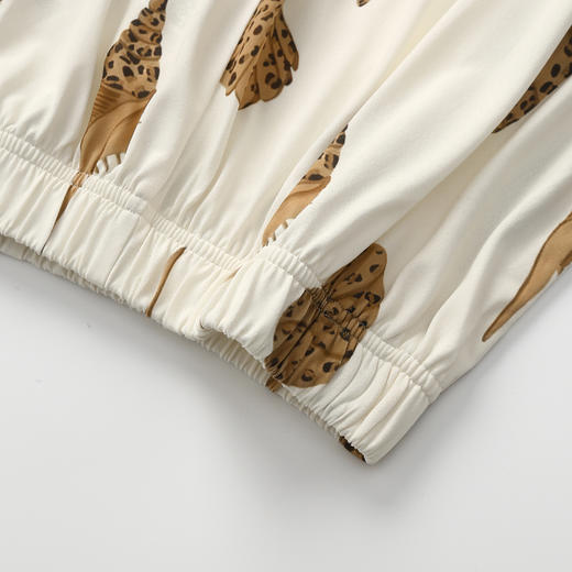 芬腾棉绸睡裤女款夏季薄款长裤冰丝薄款可外穿家居裤休闲空调裤子 商品图2