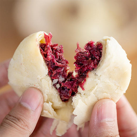 【母亲节-团购】【现做现发】食味的初相 无蔗糖玫瑰鲜花饼原味抹茶400g*1盒/2盒 商品图2