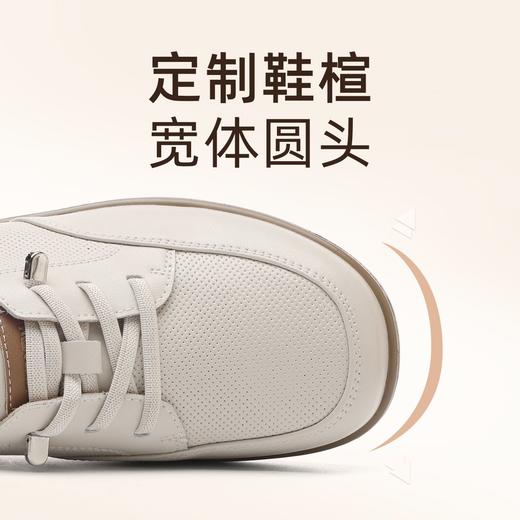 信诺真皮软底舒适妈妈皮鞋2025春夏新款平底透气单鞋休闲女鞋5C8166-13T 商品图3