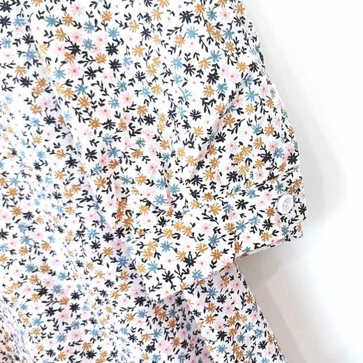 VIVIAN LIU薇薇安刘D2444101夏女装新款翻领碎花收腰连衣裙 商品图3