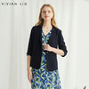 VIVIAN LIU薇薇安刘R2423105女装新款时尚翻领一粒扣圆摆西装 商品缩略图0