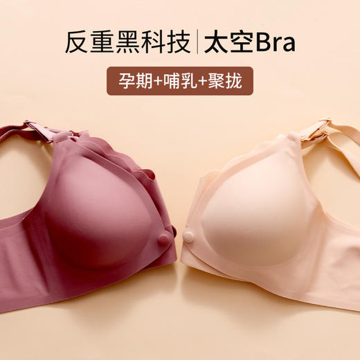 摩登孕妈哺乳内衣夏季薄款防下垂聚拢喂奶怀孕期专用孕妇文胸胸罩8205M-XXL 商品图6