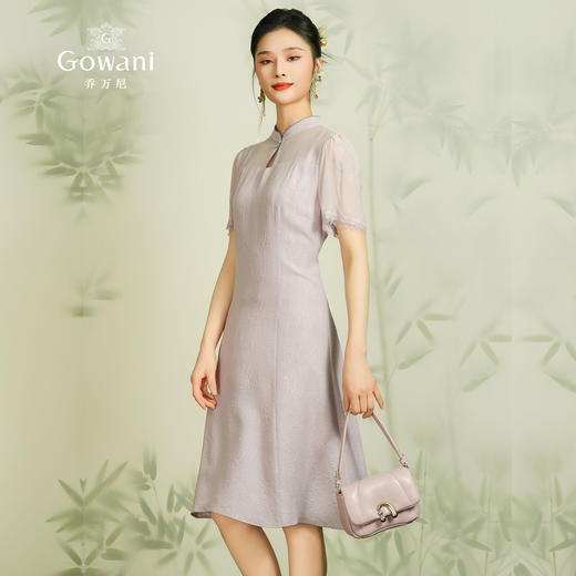 乔万尼连衣裙新款女夏季高端精致19mm桑蚕丝EM2E710 商品图2