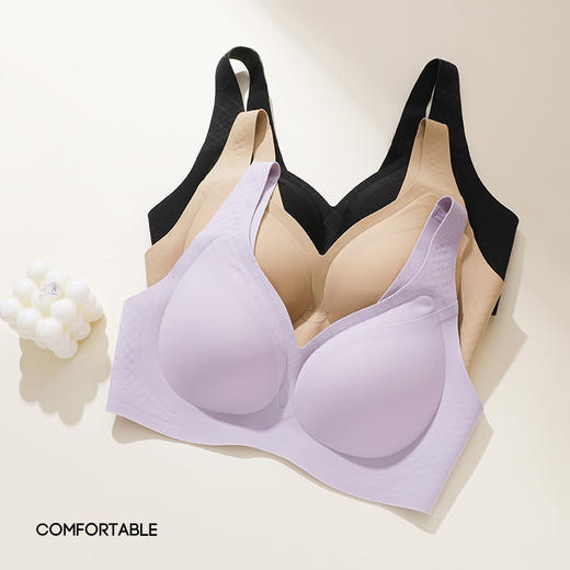 【商场同款】熳洁儿 自由无尺码内衣背心款美背软支撑ABC可穿果冻胶软支撑25201555 商品图8