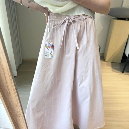 艺术气质长裙!2025抗皱钛金棉八片裁剪小A型夏季遮肉半身裙! 商品图1