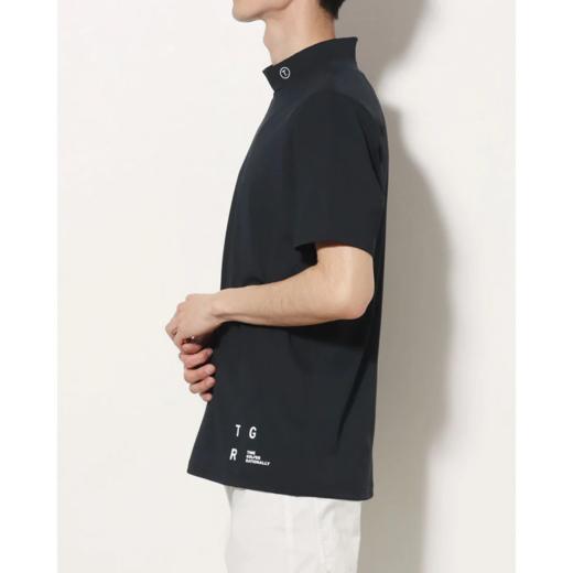 TIGORA 男士高尔夫 吸水速干光滑面料小高领短袖T恤 商品图7