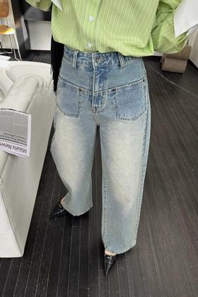 Kai & Kiera 复古阔腿牛仔裤 18162