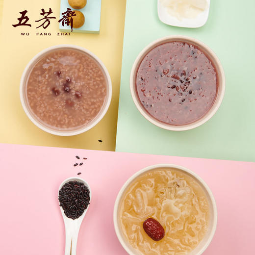 【粥羹组合❗五芳斋速食粥】即开即食，真材实料味道香醇，口味丰富，整箱6杯装1800g方便粥即食八宝粥五谷杂粮早餐速食粥QQ 商品图2