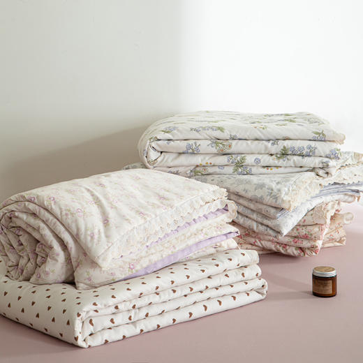 【5折购】A类双层纱大豆夏凉被空调被夏被四件套 商品图13