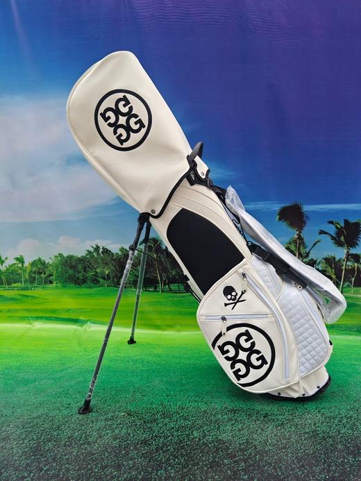 现货golf高尔夫球包新款男女通用PU皮支架包球包防水耐磨白色 商品图3