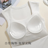 【免穿文胸】春夏时尚方领宽肩带遮副乳打底背心女带胸垫内搭显瘦H875纯色模杯背心 商品缩略图6