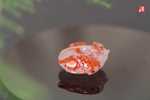 【好运锦鲤】南红冰飘平安扣吊坠，配精美挂绳 商品图4