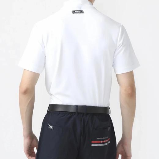 PING 高尔夫男士 夏季速干 小立领竖印花短袖T恤 吸水速干 商品图10