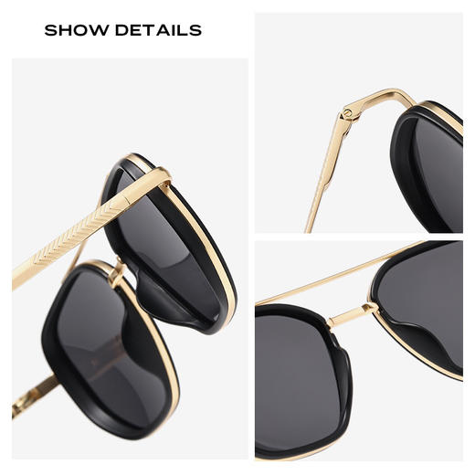 雀说 偏光太阳镜男士墨镜高级感眼镜防紫外线8551 商品图2