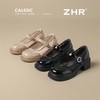 ZHR黑色玛丽珍女款2025新款法式粗跟单鞋夏季厚底透气网纱乐福鞋 商品缩略图9