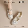 ZHR则则运动玛丽珍鞋2025新款蝴蝶结女鞋银色芭蕾鞋法式浅口单鞋 商品缩略图5