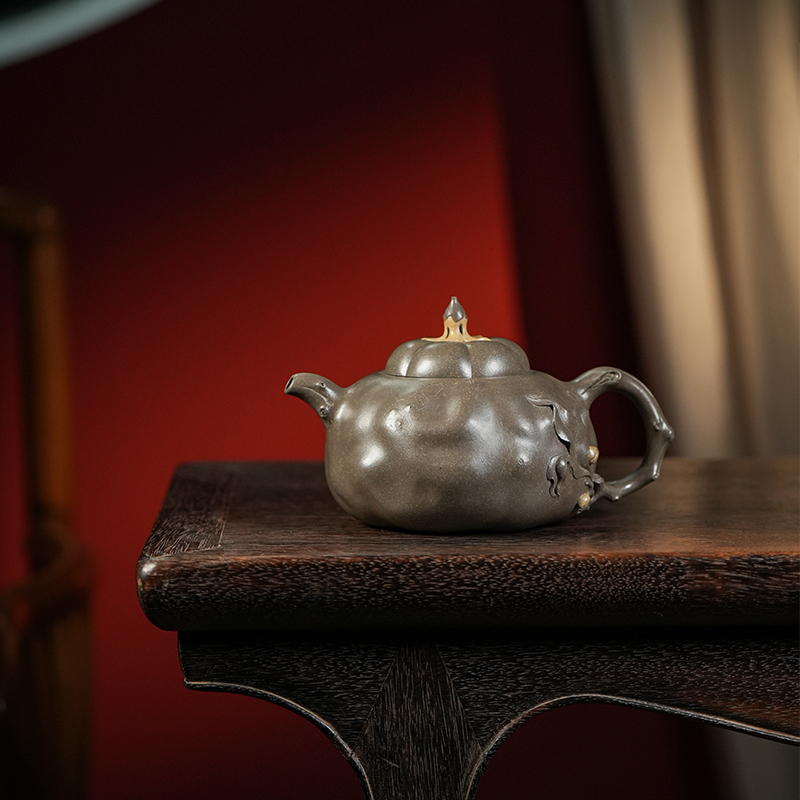 龙德堂陶艺 徐飞制《瑶池仙果》原矿青段 400cc 库存请咨询客服