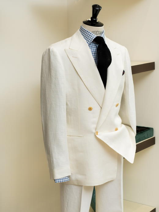 Cesare Attolini 白色亚麻单西 商品图9