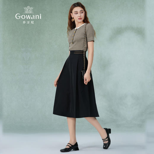 乔万尼半身裙夏新款a字半裙显瘦百搭双色可选EM2D767 商品图5