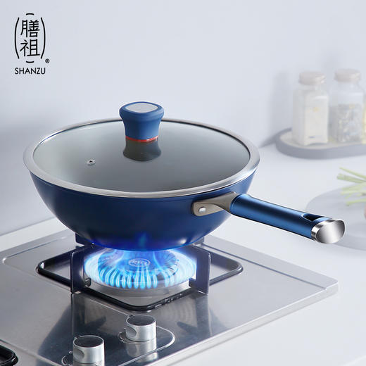 膳祖无极钛不粘锅 无化学图层 火红点智控温 健康烹饪更安心  商品图2