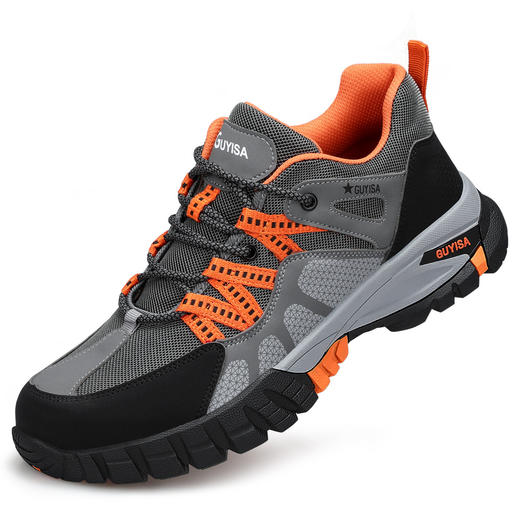 新款工作鞋男夏季透气鞋耐磨钢包头防砸防刺穿劳保鞋 商品图3