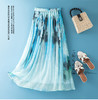 丁摩真丝半身裙女春季新款时尚洋气a字高腰显瘦桑蚕丝波西米亚旅游AL6659 商品缩略图5