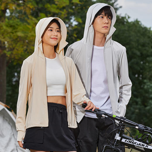 雀说新款冰丝防晒衣男女款夏季运动服皮肤衣轻薄冰丝外套情侣款AL7030 商品图0