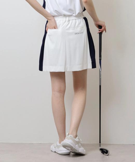 CECIL McBEE green 高尔夫女士 撞色拼接侧边百褶短裙 运动休闲 商品图6